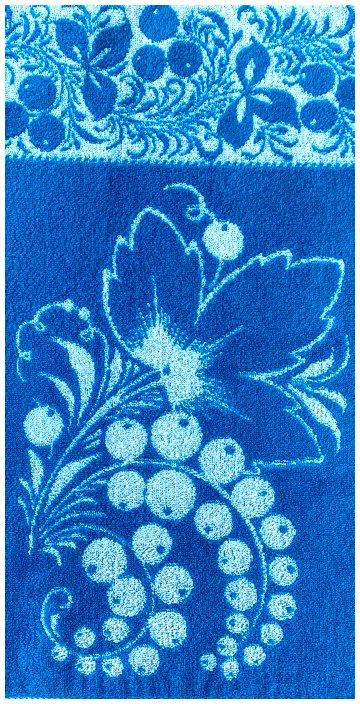 Полотенце махровое Узорная смородина синий НФ-00007549